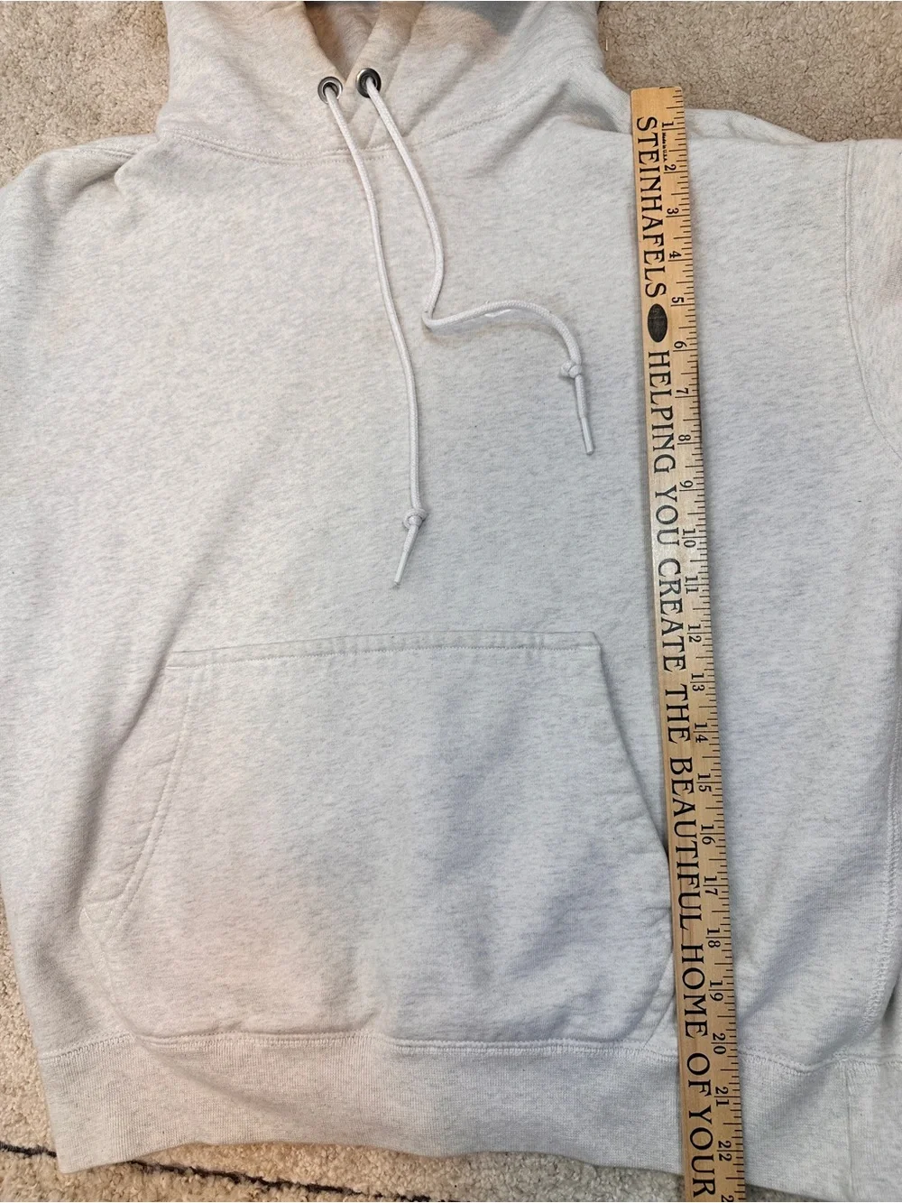 Nike Women’s Hoodie Sweatshirt – Light Heather Gray (Size M) Medium Thick Heavy